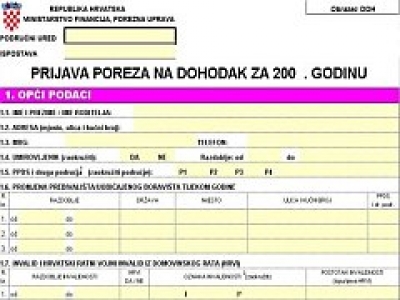 Porezna prijava