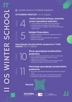 Druga Zimska &scaron;kola otvorene znanosti na Institutu Ruđer Bo&scaron;ković