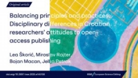 Rad o stavovima hrvatskih znanstvenika prema otvorenom pristupu nagrađen na EASE Awards 2025!