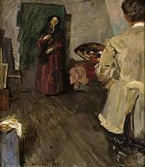 Lj. Babić U atelijeru