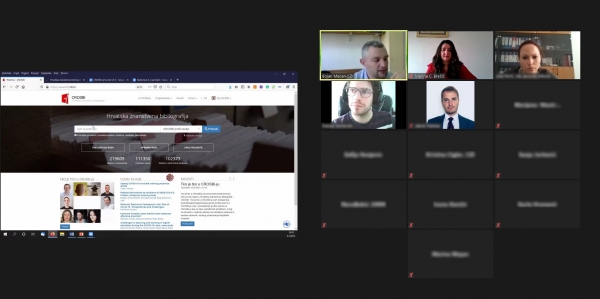 Održane online radionice za CROSBI administratore 4. i 5. ožujka 2021.